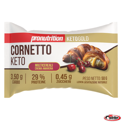 Cornetto Keto Multicereali Crema Amarena 50 g